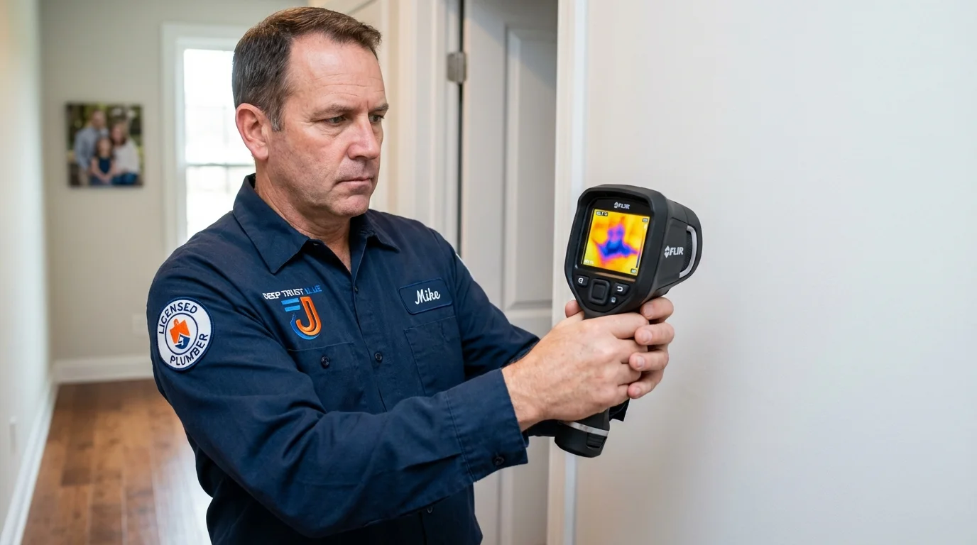 Thermal imaging leak detection by Johns Plumbing LLC in Big Stone Gap